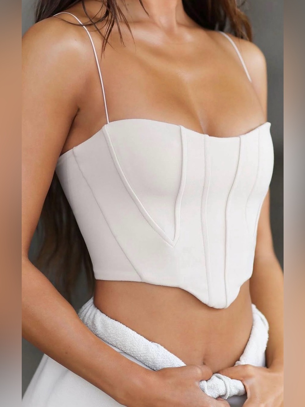 Joah Brown Contour Corset Cream Size Small/Medium